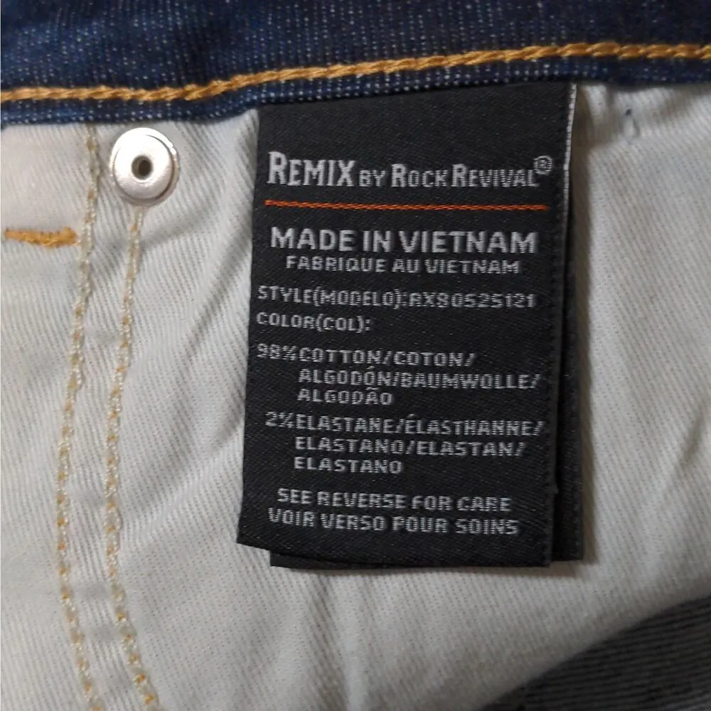 Remix by Rock Revival Skinny Jeans in Blue - Size 26 - NWT - Image 10