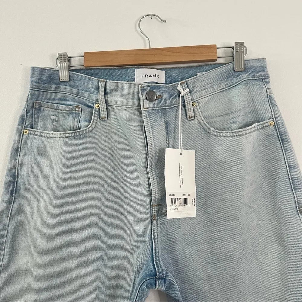 FRAME Le Original Distressed High Waisted Jeans - Image 7