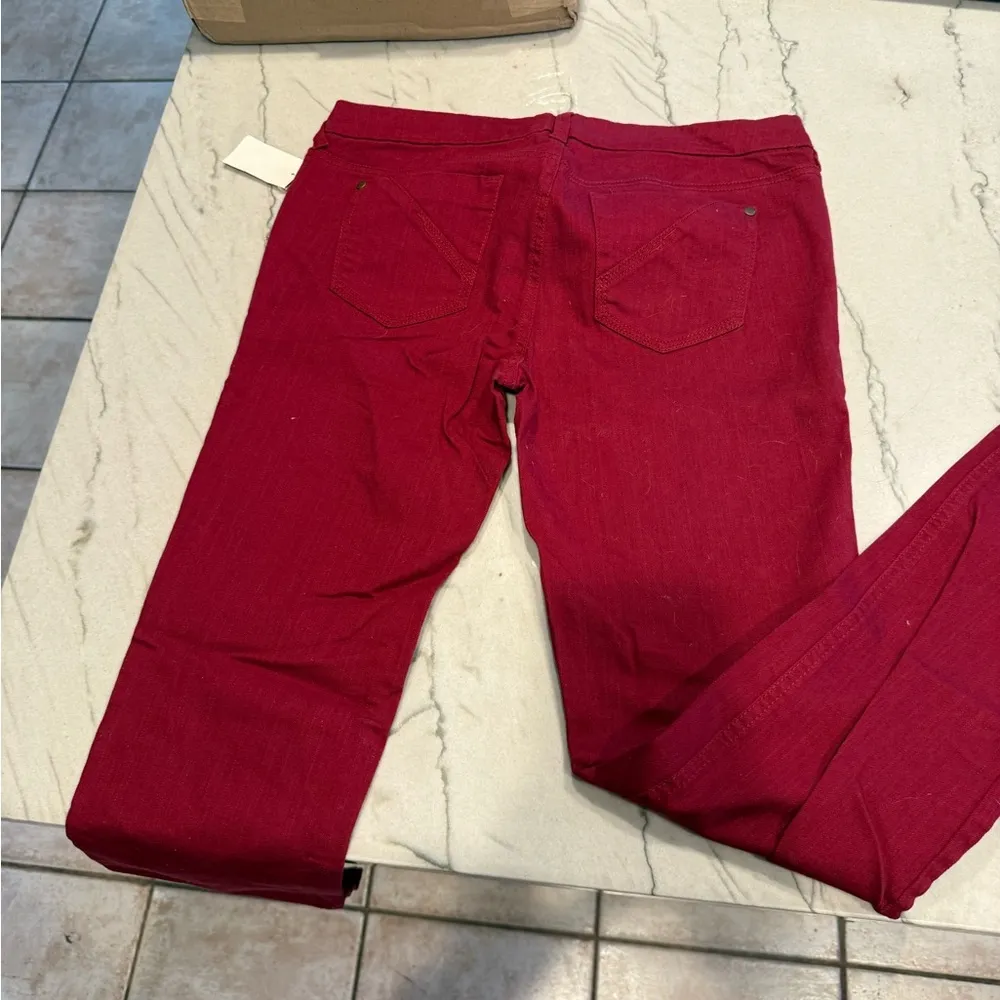 Fire Los Angeles Dark Red Skinny Jeans - Image 8