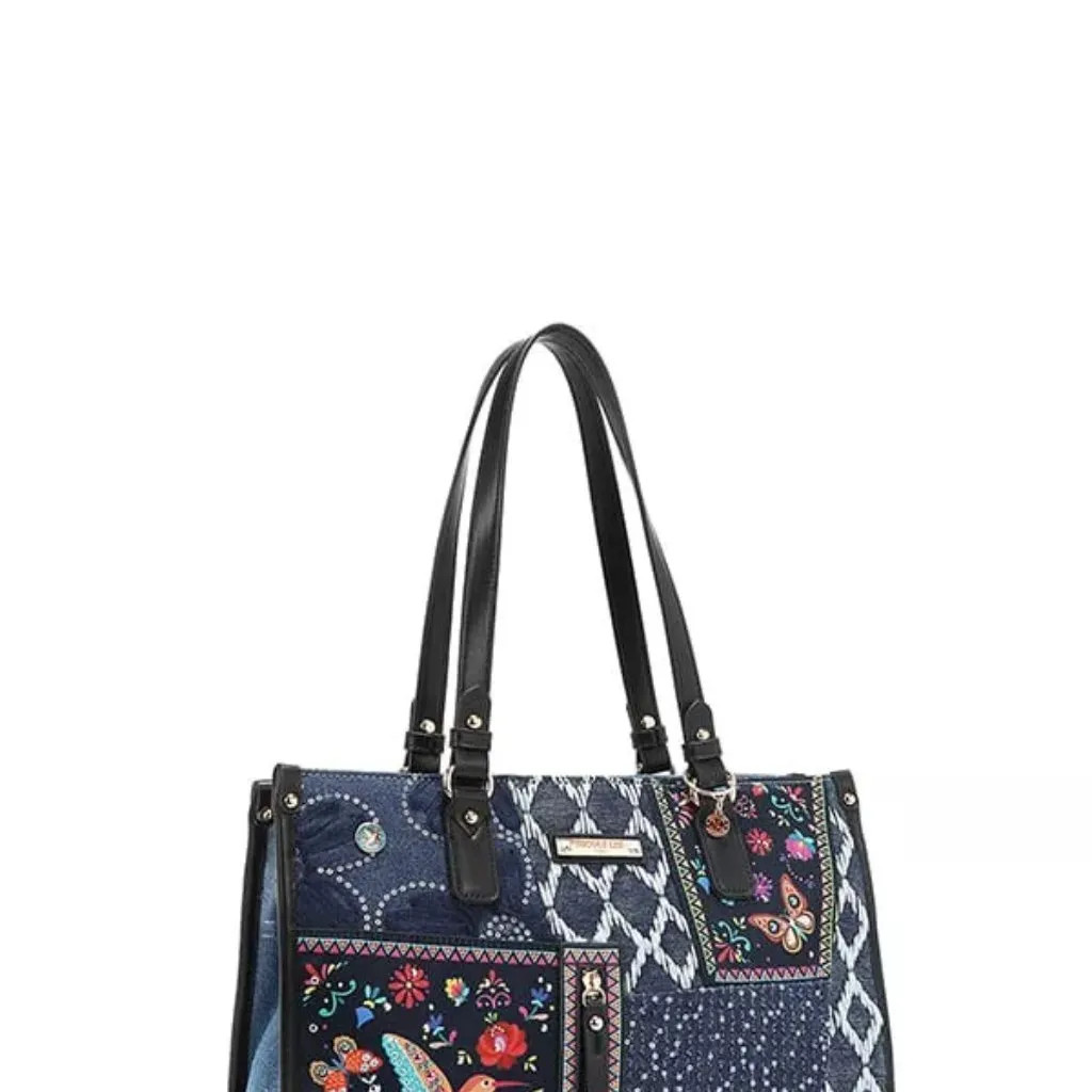 Nicole Lee USA Bosque de‎ Amor Denim Tote Bag - Image 3