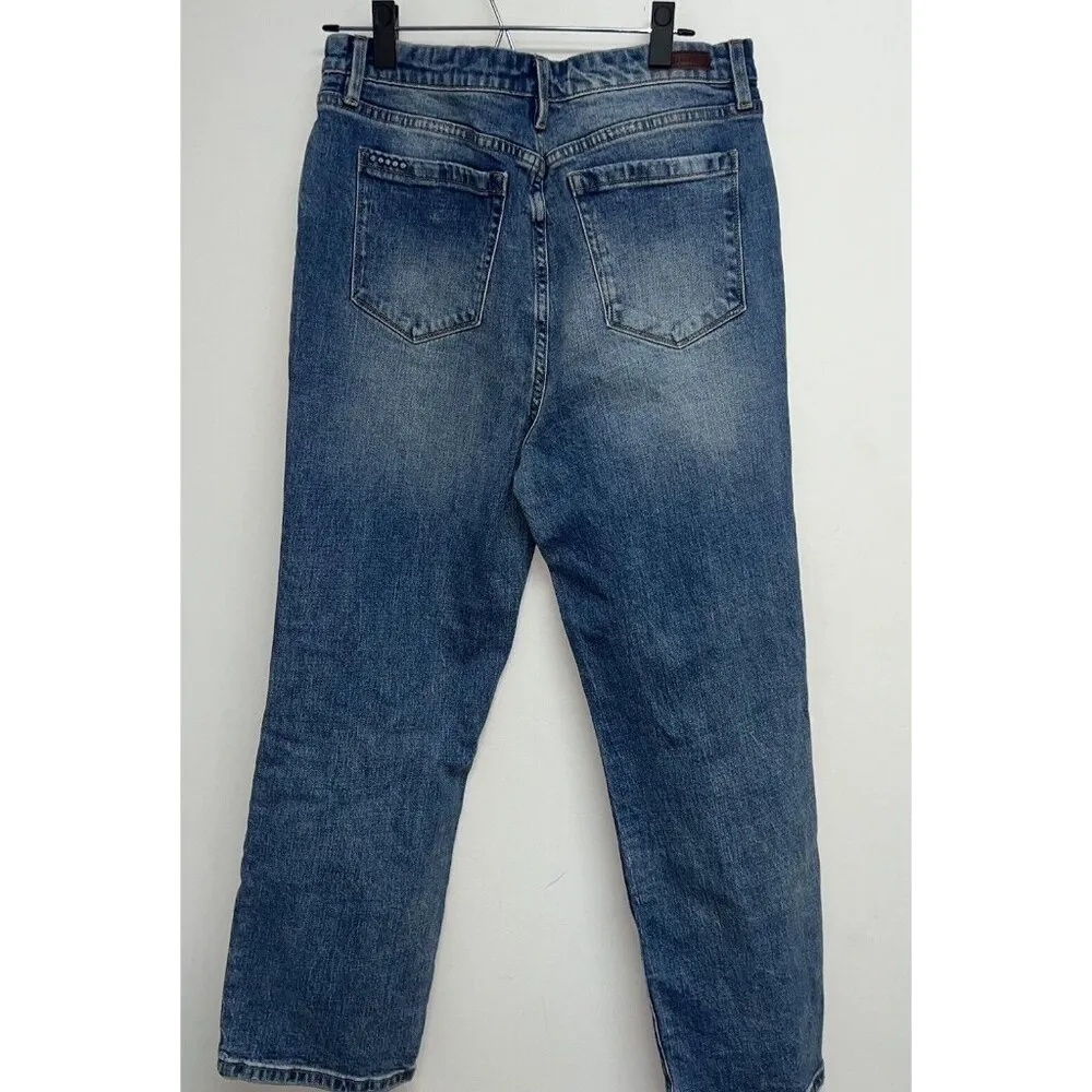 BlankNYC Blue Jeans Womens Size 31 Denim The Baxter Ribcage Straight Leg Stretch - Image 4