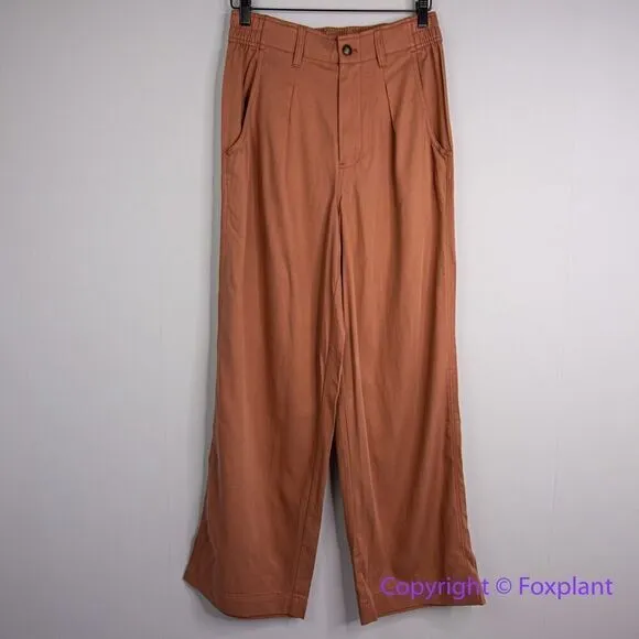 NEW‎ Madewell The Neale Straight-Leg Pant in Drapeweave, drie rose, size 6 - Image 3