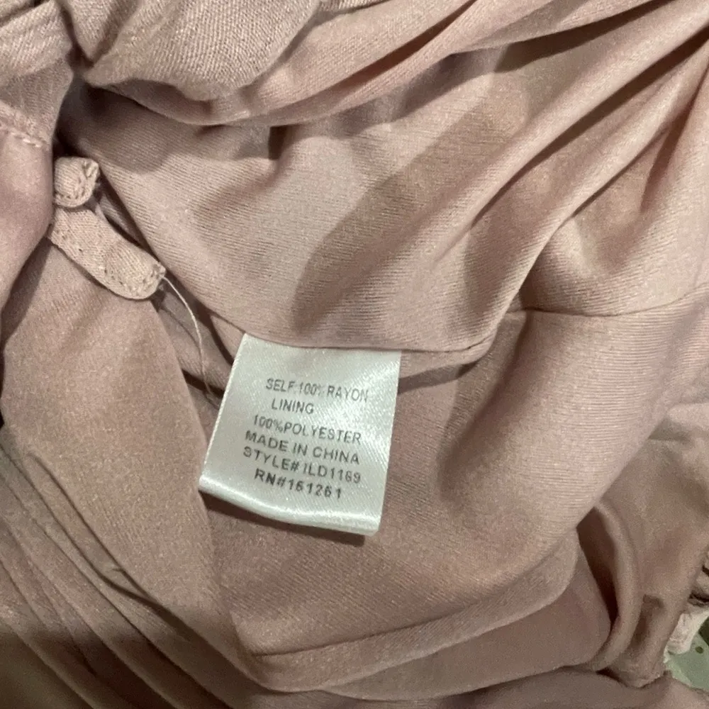 Baltic Born Dusty Rose Short Sleeve Ruffle Hem Wrap Maxi - Image 4