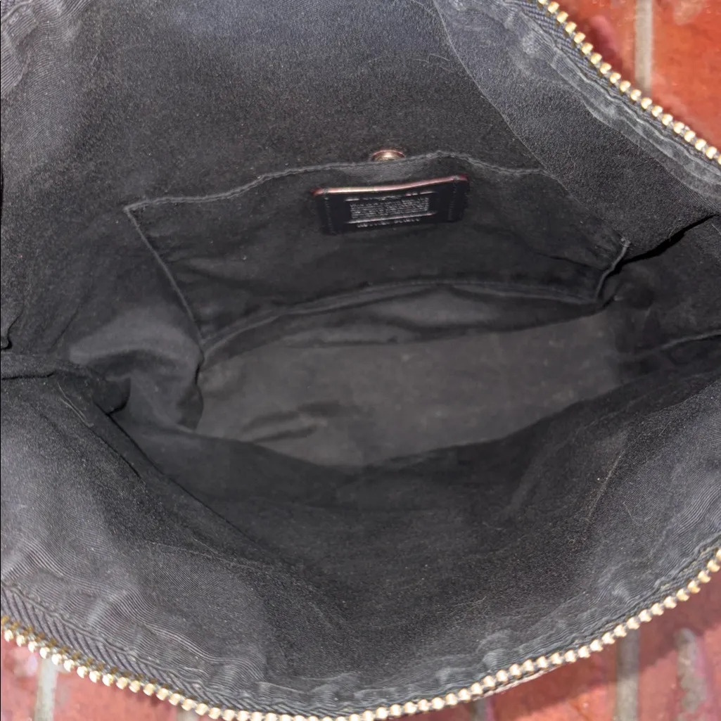 Coach Dark Brown Monogram Tote - Image 3