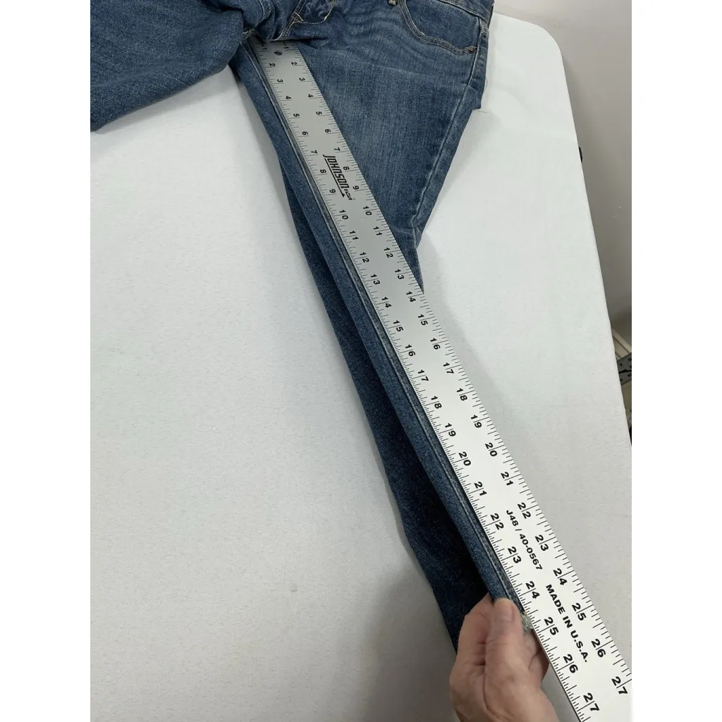 Womans Excellent Condition Old Navy Flare Cropped Blue Jeans 8P 0118/P-3 - Image 7