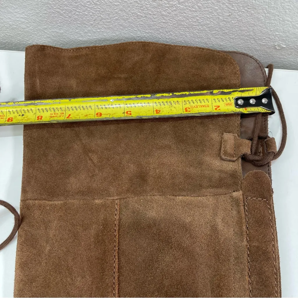 Steve Madden Women 8 Brown Leather Suede Novela Over The Knee Chunky Heel Boots - Image 4