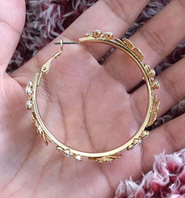 Forever 21 Flower Hoops  - Image 2