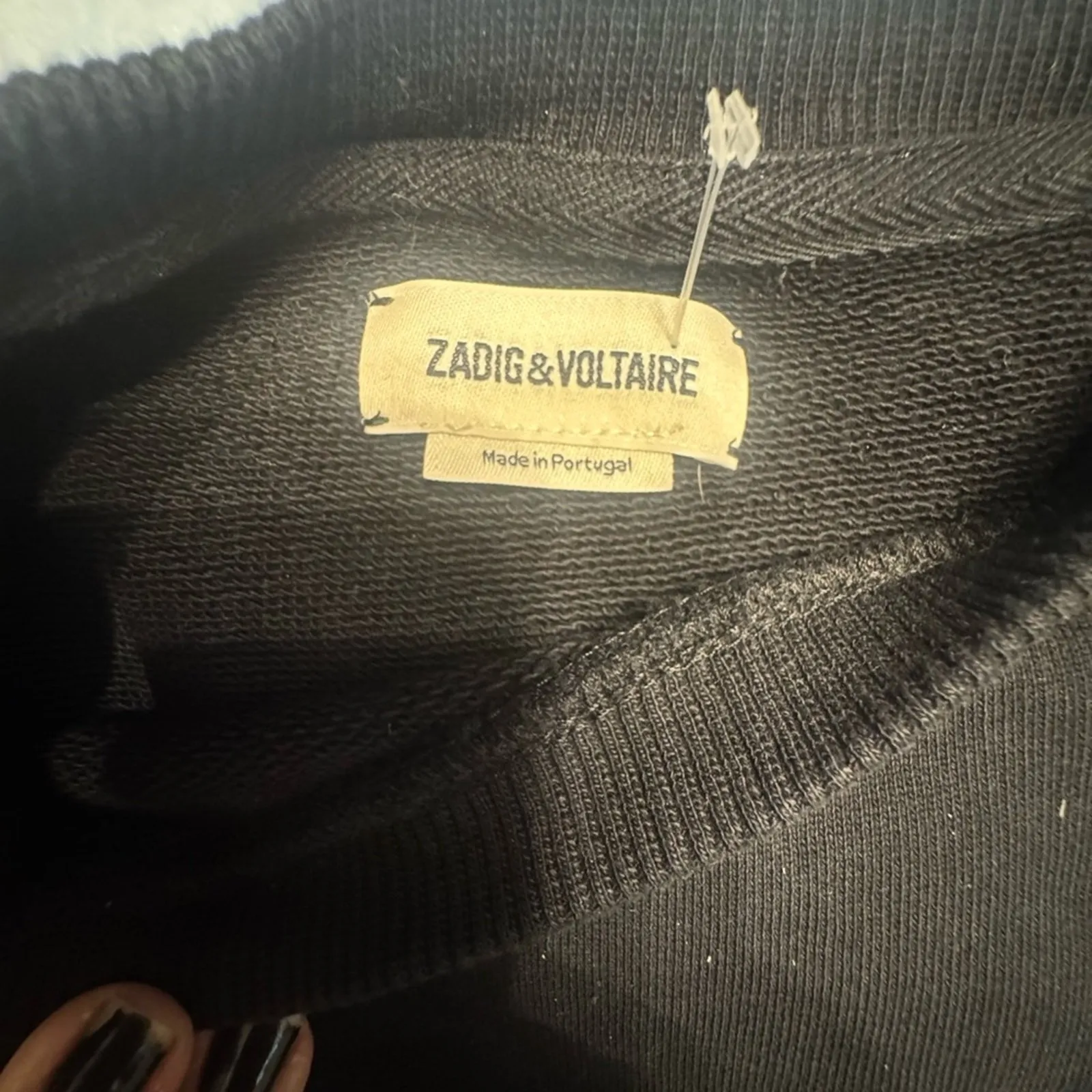 Zadig & Voltaire "Voltaire" Logo Sweatshirt – Made in Portugal – Retails‎ $225 M - Image 6