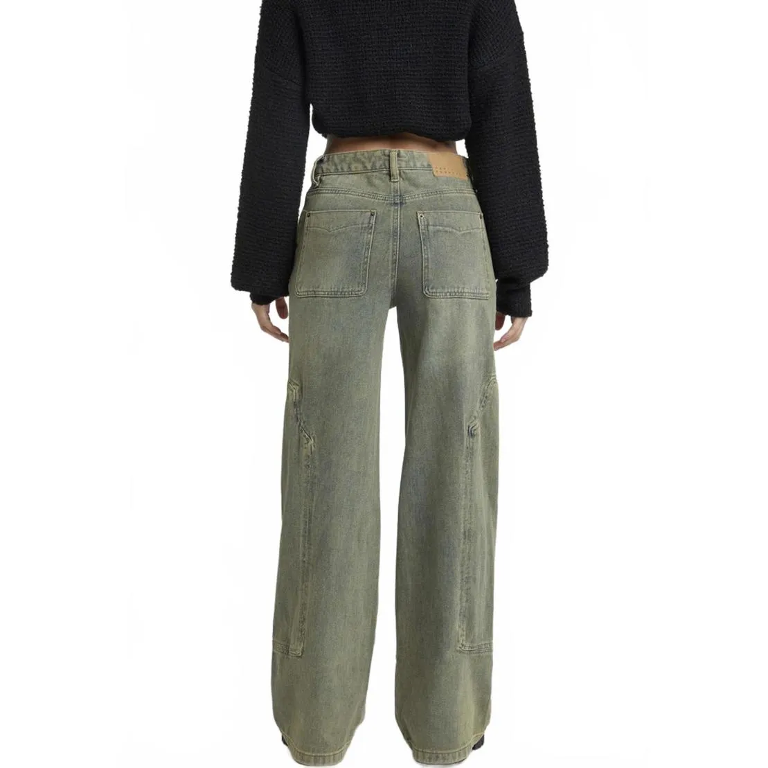 Pacsun Jessie High Waisted Baggy Carpenter Pants Medium Indigo NWT Size 25 - Image 2