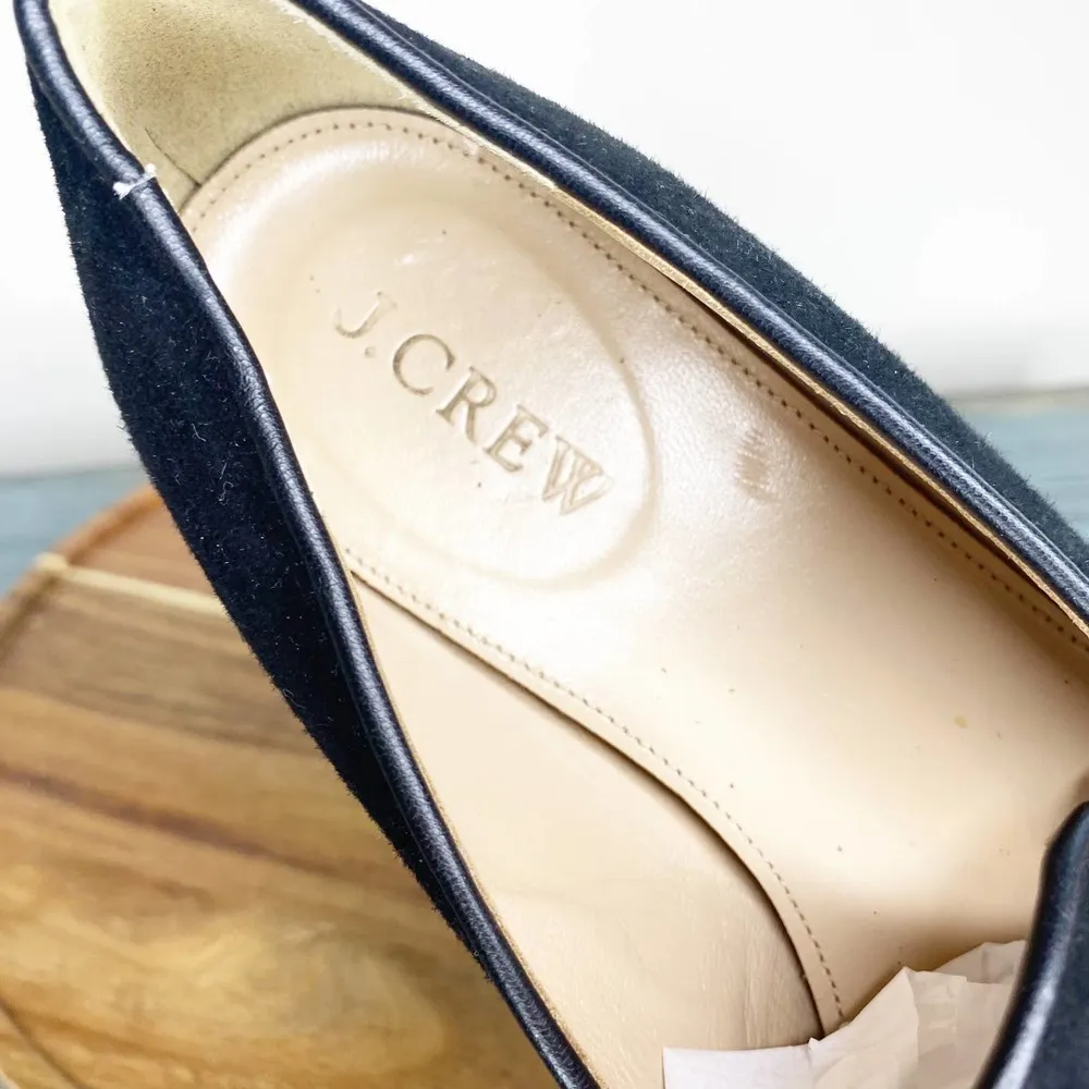 J Crew Black Suede Loafer Womens 7.5 - Image 6