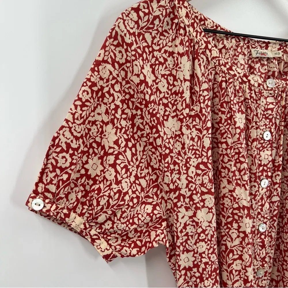 Faherty Carmel Dress In Tandoori Spice Sunrise Floral - Image 13