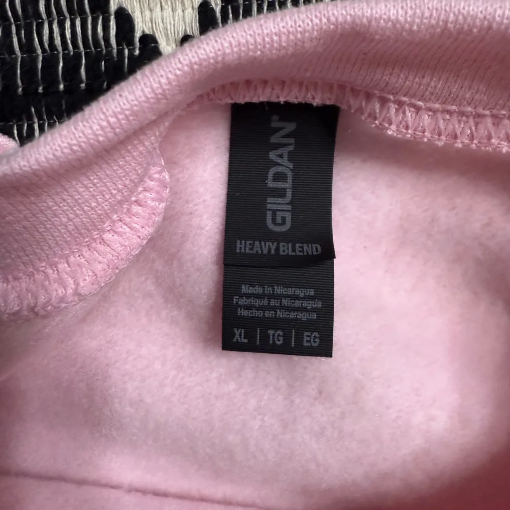 Gildan Pink Merry & Bright Sweatshirt - Image 2