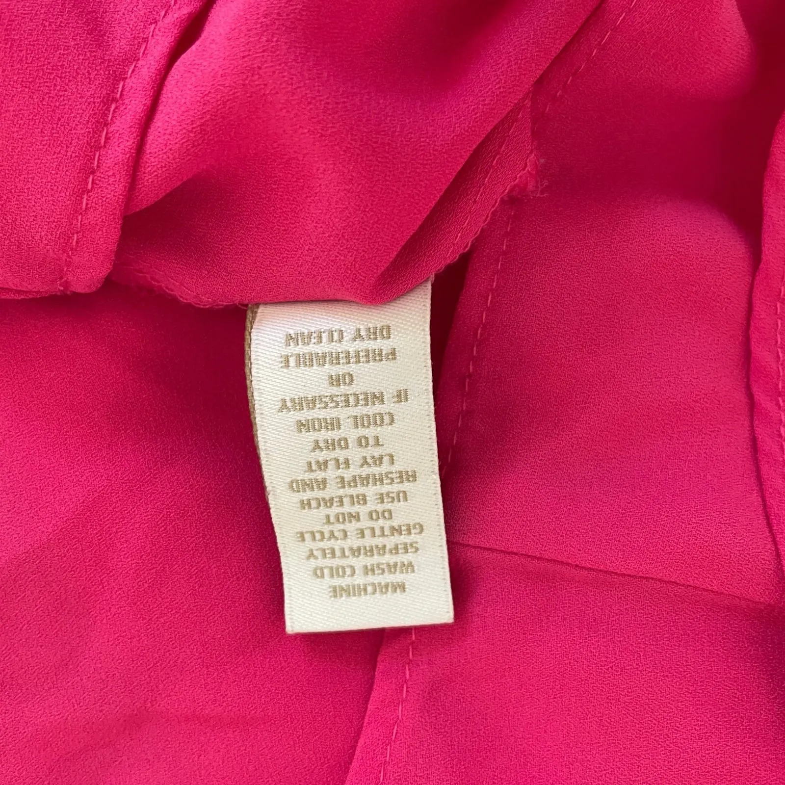 SAINT TROPEZ WEST Pink Layered Blouse Womens XS Resortwear Beachy Summer Shirt - Image 8