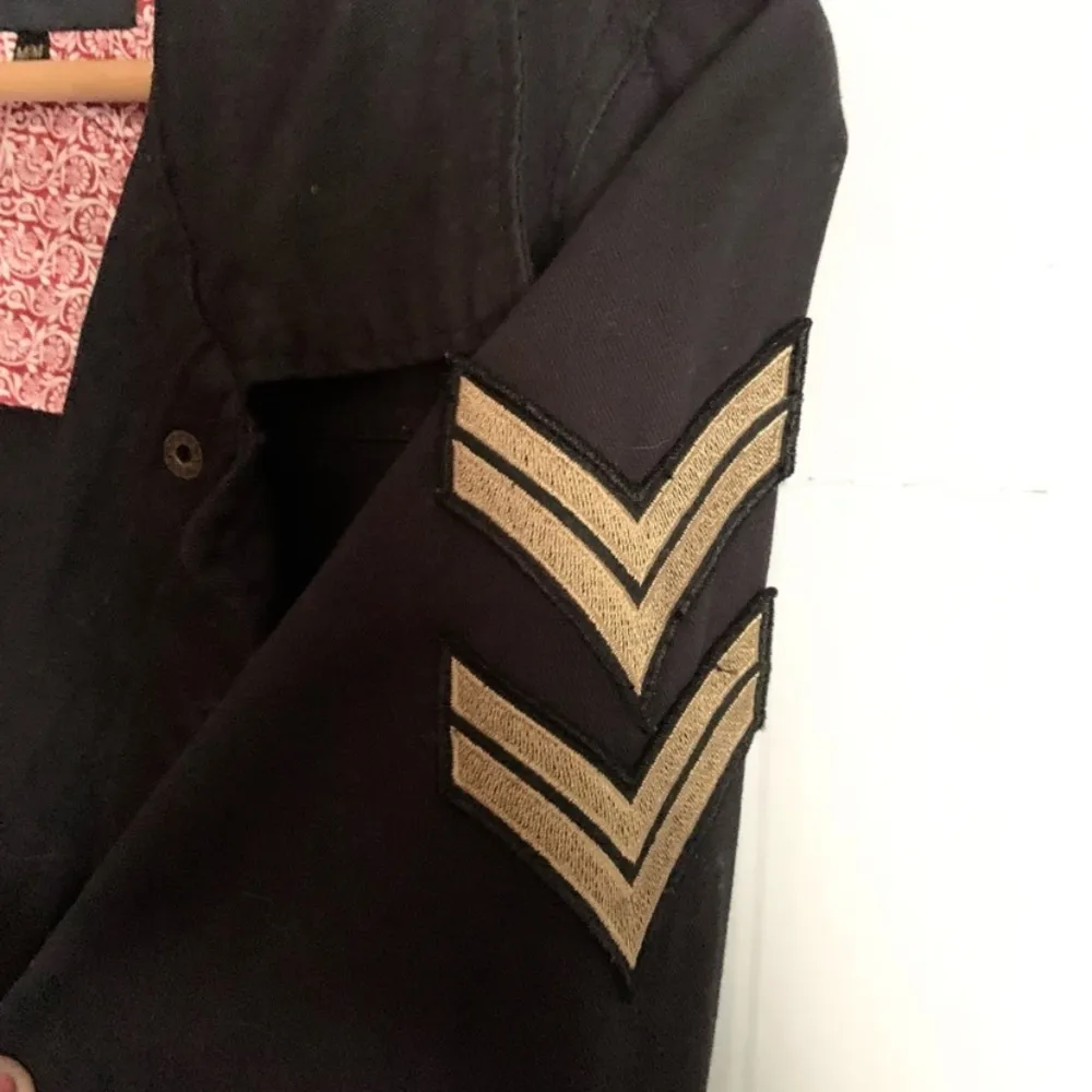 Madden NYC black utility military style lightweight jacket - Image 5