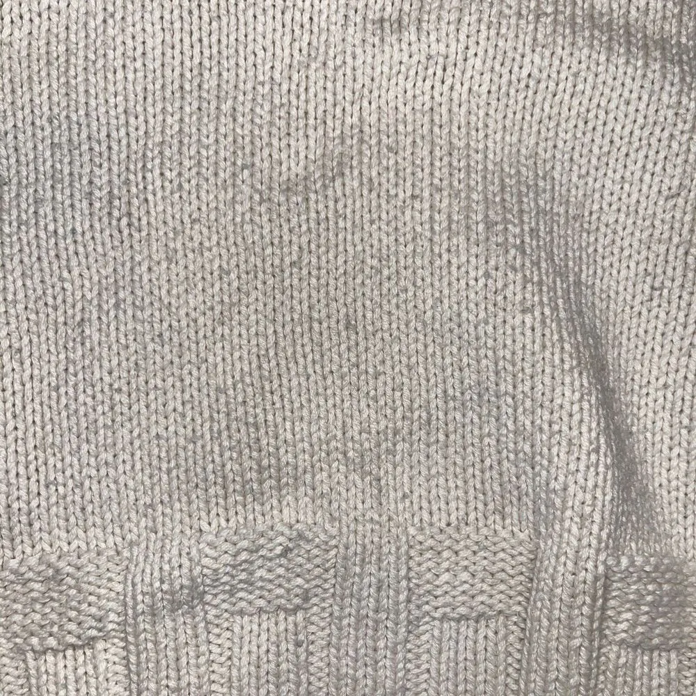 Sundance Catalog L Large Cream Thick Knit Chunky Sweater oversized - Image 3