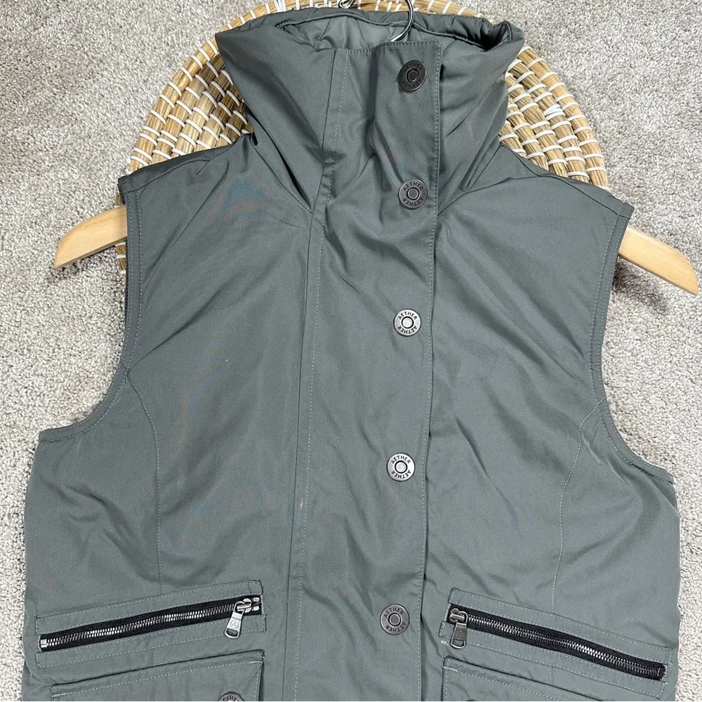 Aether Women’s Insulated Quilted Vega Vest Mock Collar Outdoor Gray Size 1/US XS - Image 3