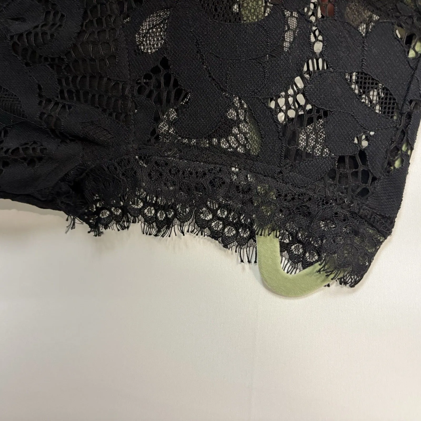 SANS SOUCI Size S Black High Neck Lace Overlay Sleeveless Dress Party Sexy Sweet - Image 4