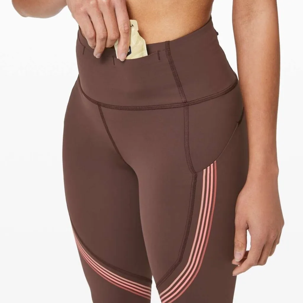 Lululemon Speed Limit Crop 23" Cherry Cola Size 4 - Image 4