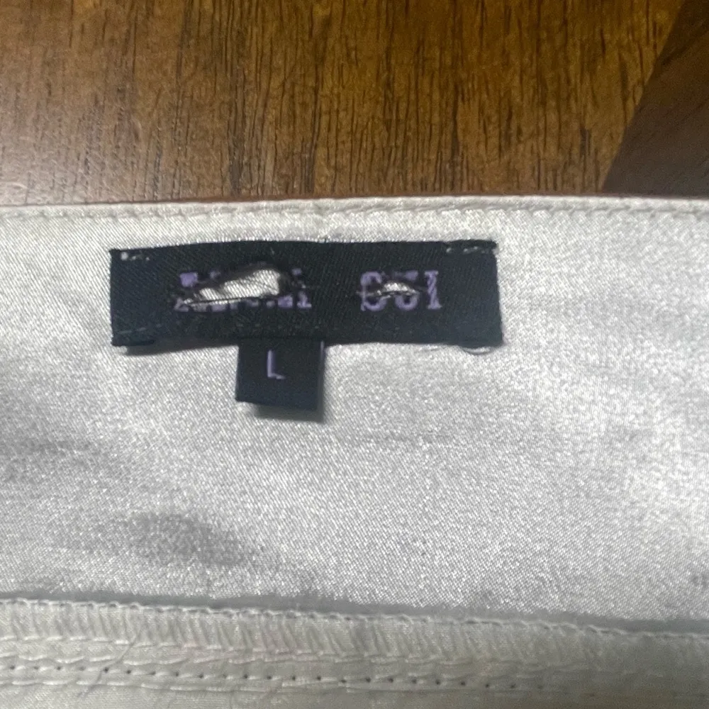 100% Silk Sleeveless Cocktail Dress Embroidery Funky Size Large - Image 5