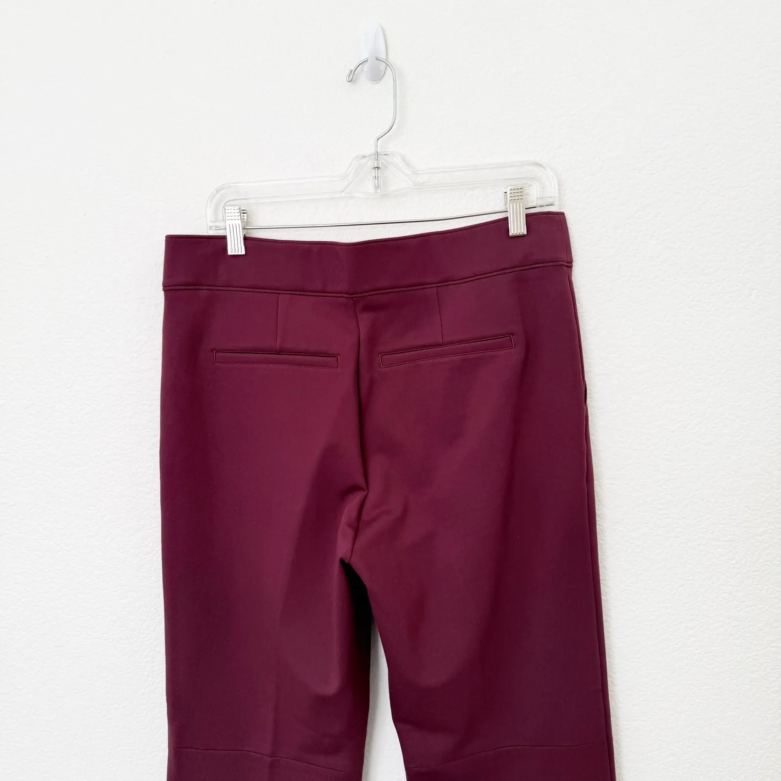 [Spanx] Chianti Red The Perfect Pant Kick Flare Ponte Knit Work Career Pants XL - Image 5