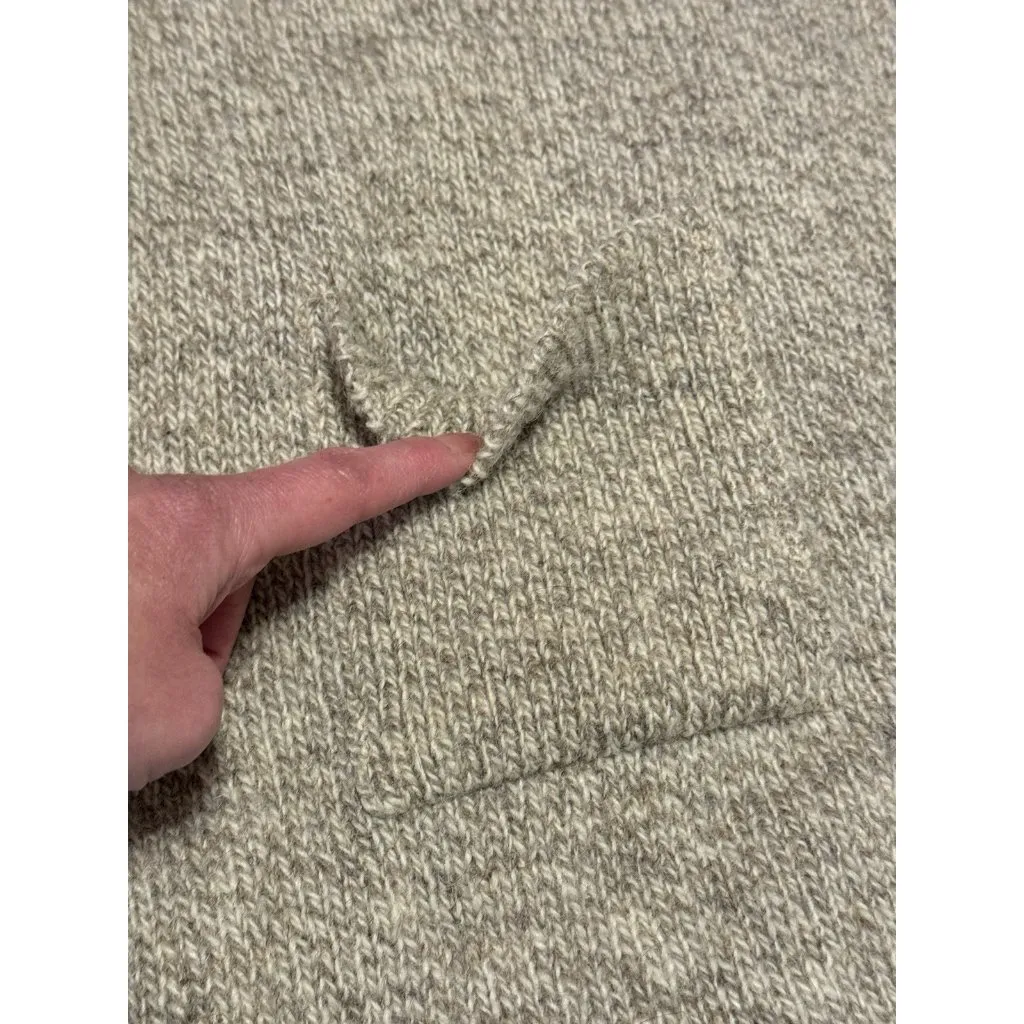 Winona Women's Cardigan Sweater Wool Blend Oatmeal Made‎ In USA Size Large VTG - Image 8