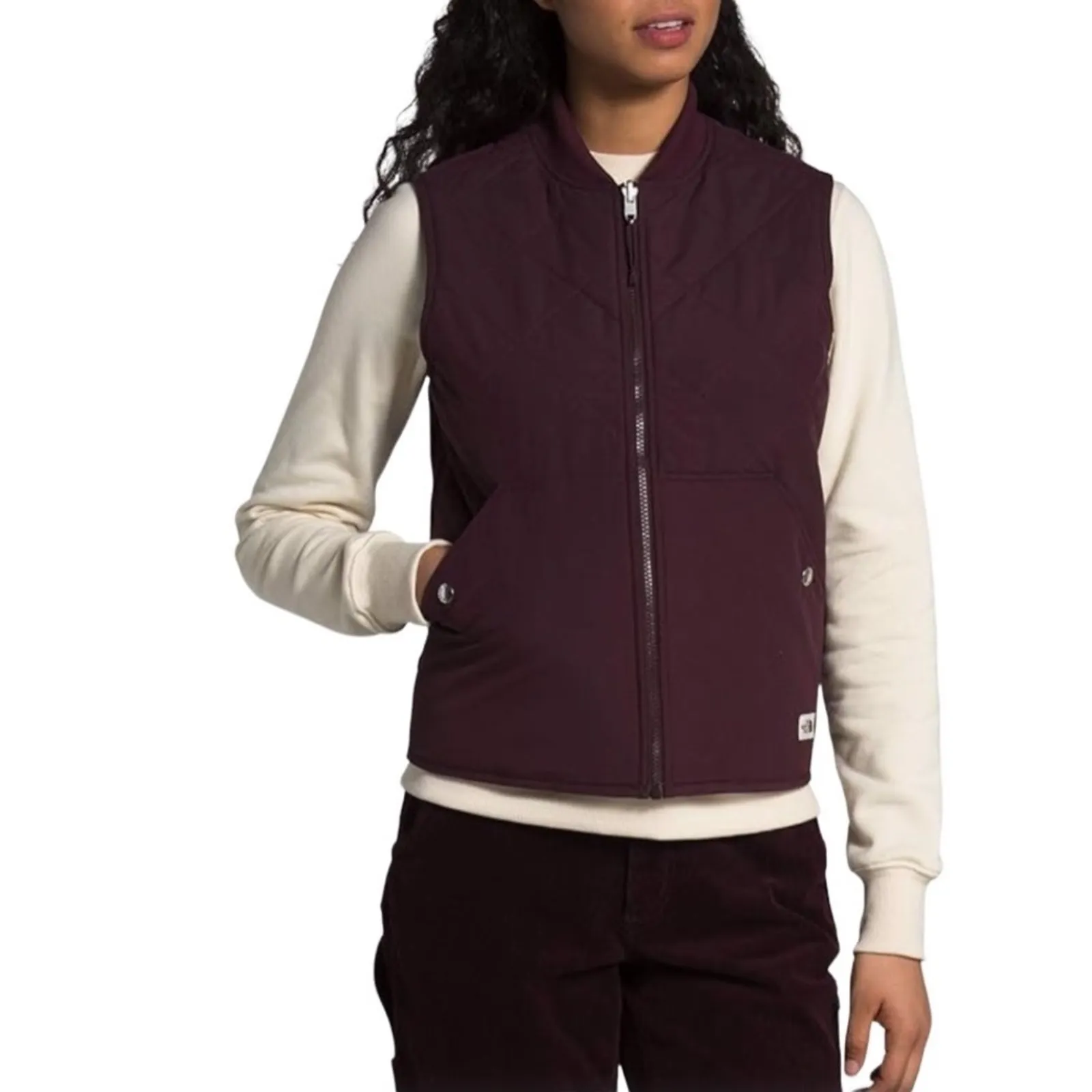 THE NORTH FACE Reversible Sherpa Lined Vest Women M/L Gorpcore Outdoor Everyday - Image 16