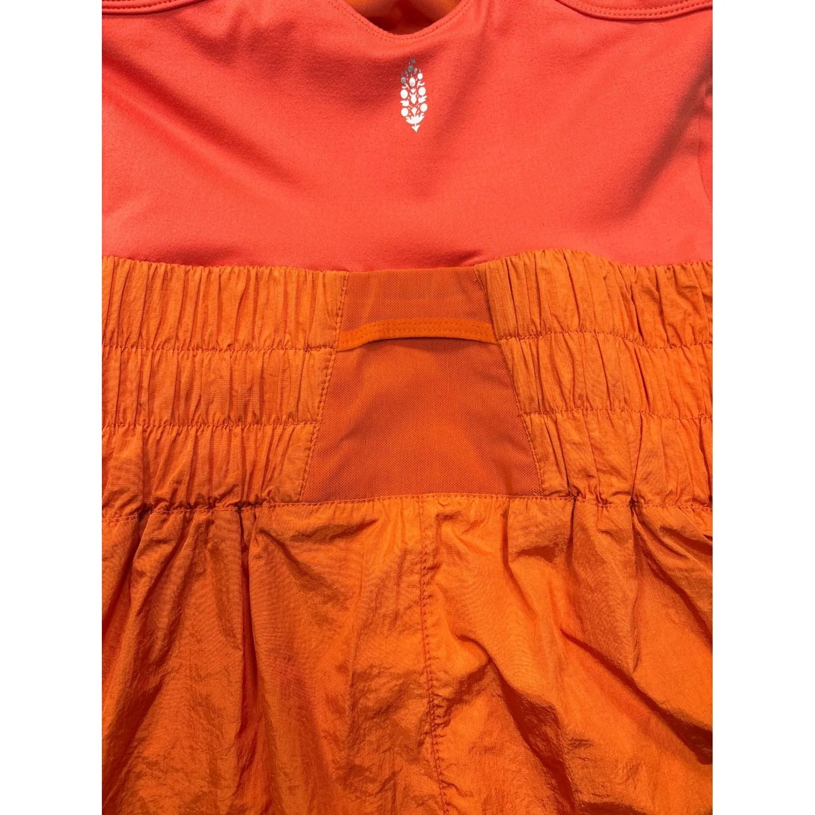Free People Movement Way Home Skortsie S Orange Morning Burst Dress Athletic - Image 12