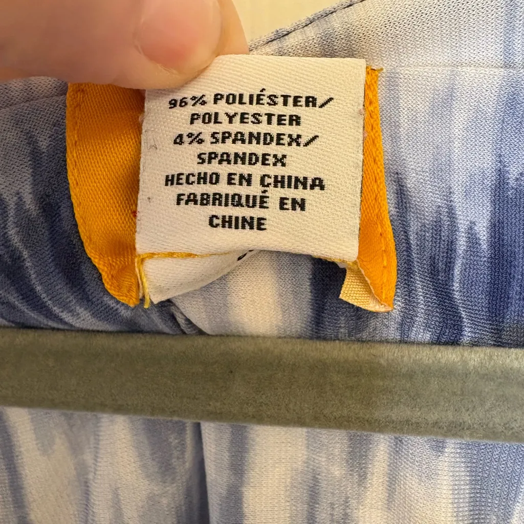 Ruby Rd. Blue White Tie-Dye Sleeveless Maxi Dress | Vacation Resort Cruise Chic - Image 4