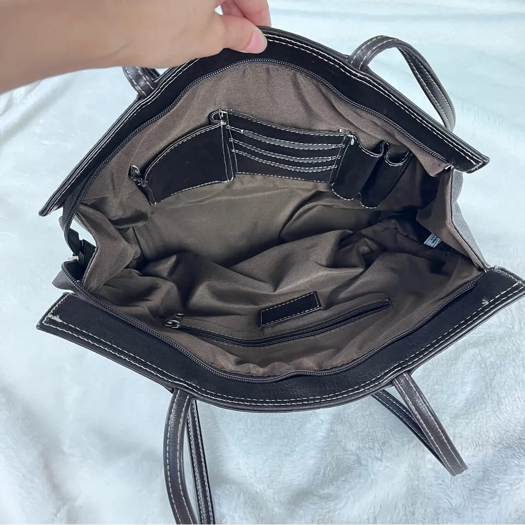 Latico Urban Tote in Dark Brown - Image 10