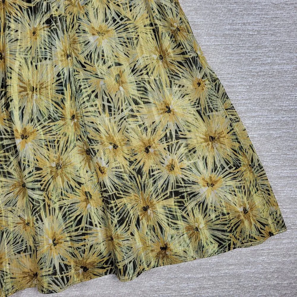 The Kooples Long Flowing Skirt Golden Motif 3 Highlight Gold As Seen On Sex/Lies - Image 16