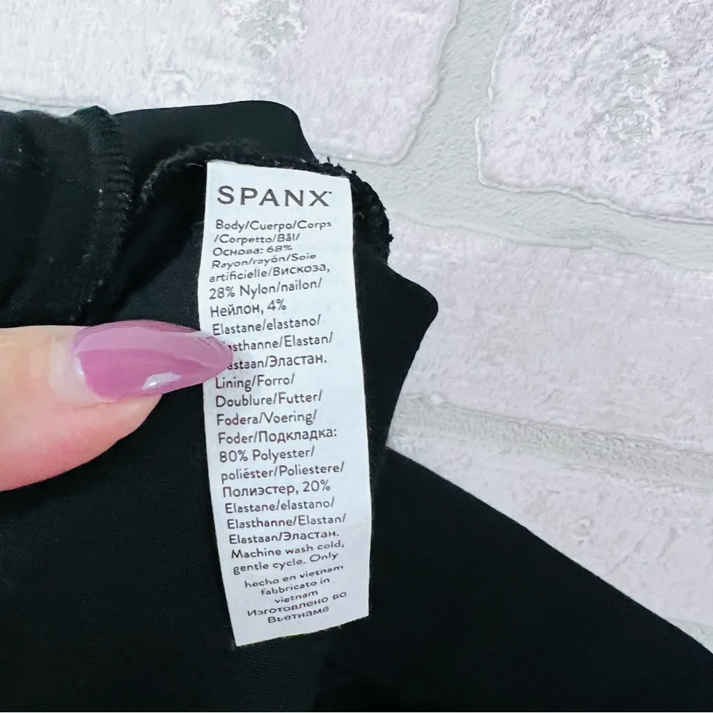 SPANX The Perfect Pant Wide Leg Double Split Hem in Black Size 1X Style 20543Q - Image 10