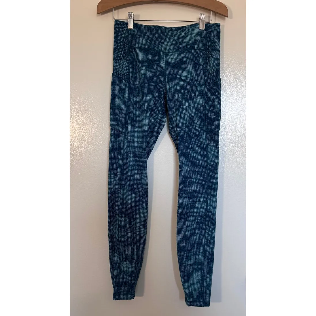 Lululemon Speed Up Tight 28" Illusion Tidal Teal Bermuda Teal Size 6 - Image 4