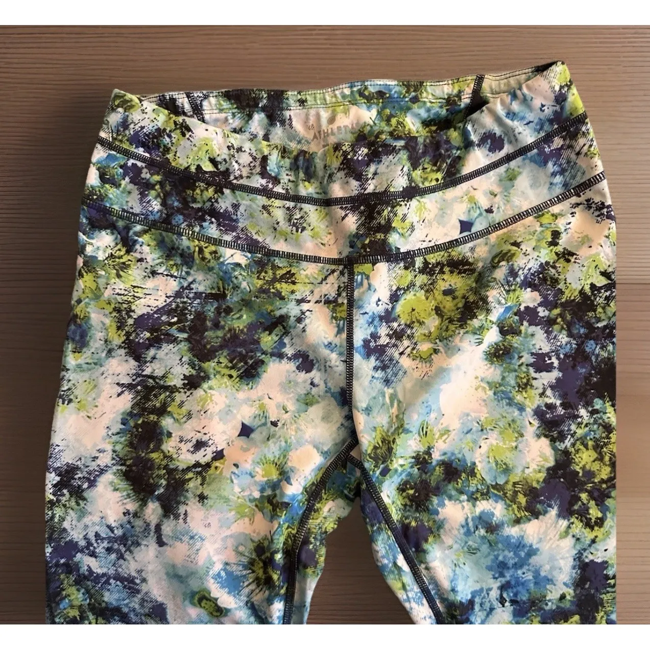 Athleta Hypersonic Sonar Leggings‎ in Caspian Blue Multi Medium - Image 3