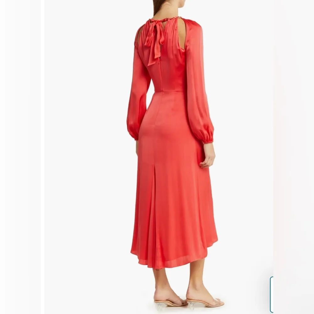 Veronica Beard NWT Fayla Chain Link Cutout Long Sleeve Midi Dress - Image 2