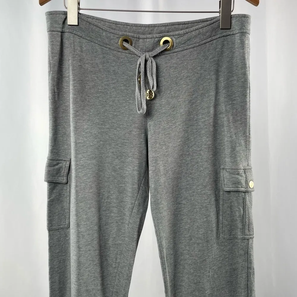Tory Burch Cargo Drawstring‎ Pants in Grey Size Medium - Image 2