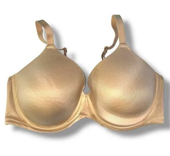 Auden Womens Superstar Full Coverage T Shirt Bra Convertible Straps Nude 40DD Tan Size undefined - Image 1