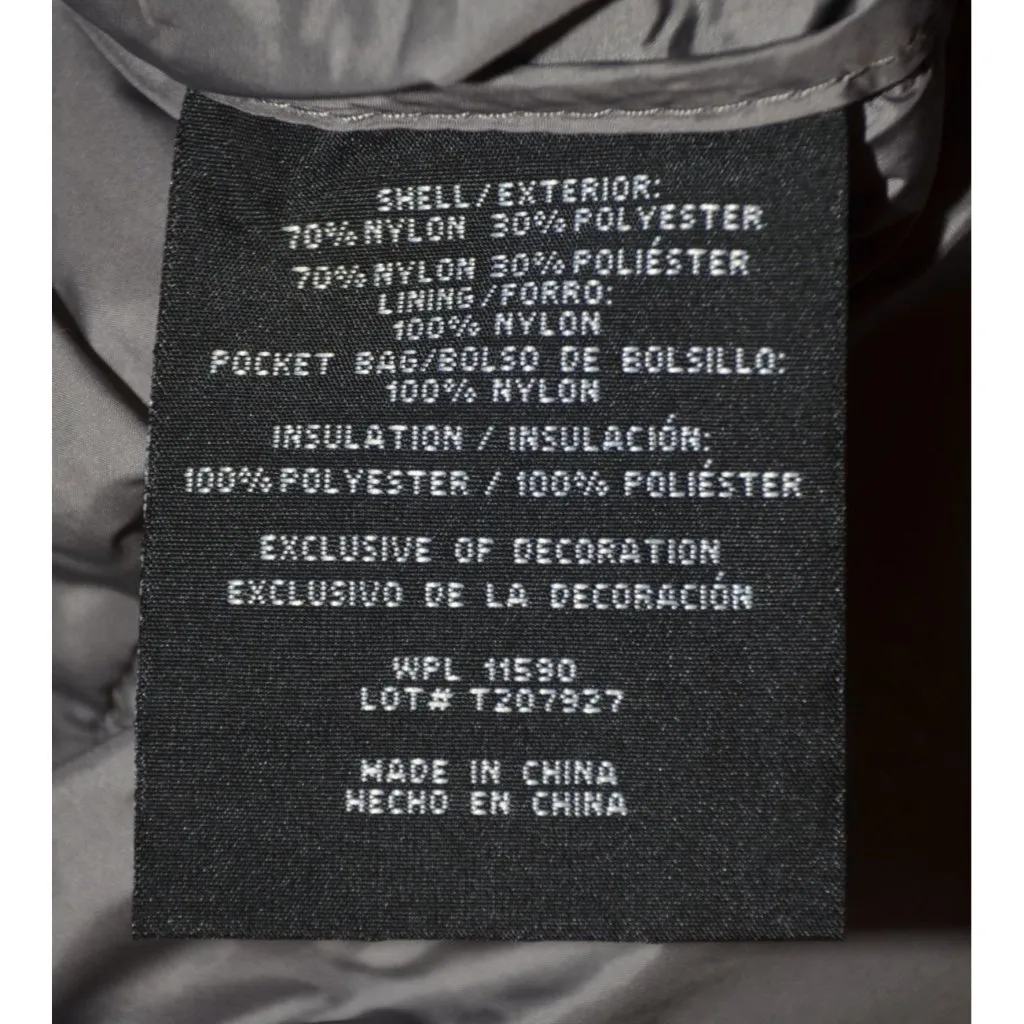 Heat Keep Ladies Gray Sleeveless Quilted Puffer Jacket Size XXL Pocket Insulated - Image 10