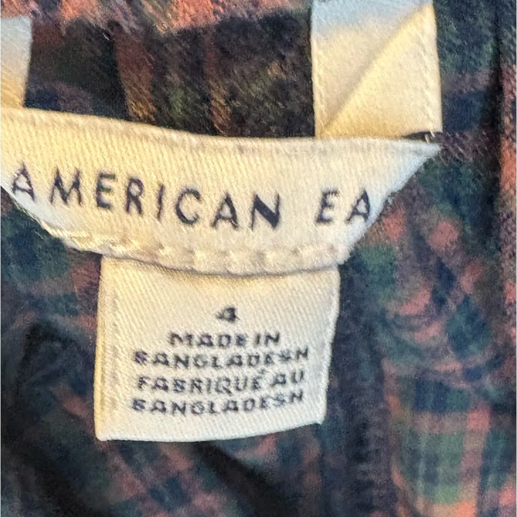 American eagle green plaid shorts‎ 4 - Image 3