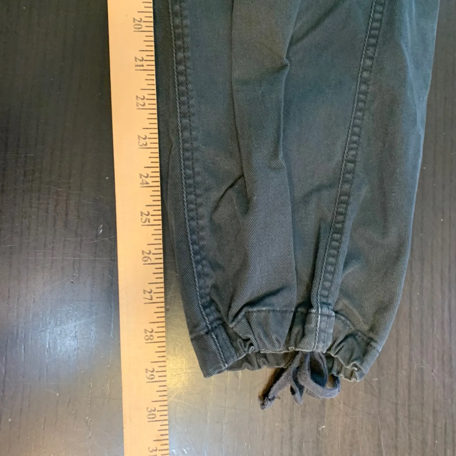 Old Navy Womens Cargo Pants Size S Tall Black Jogger Leg Elastic Waist Cinch Hem - Image 10