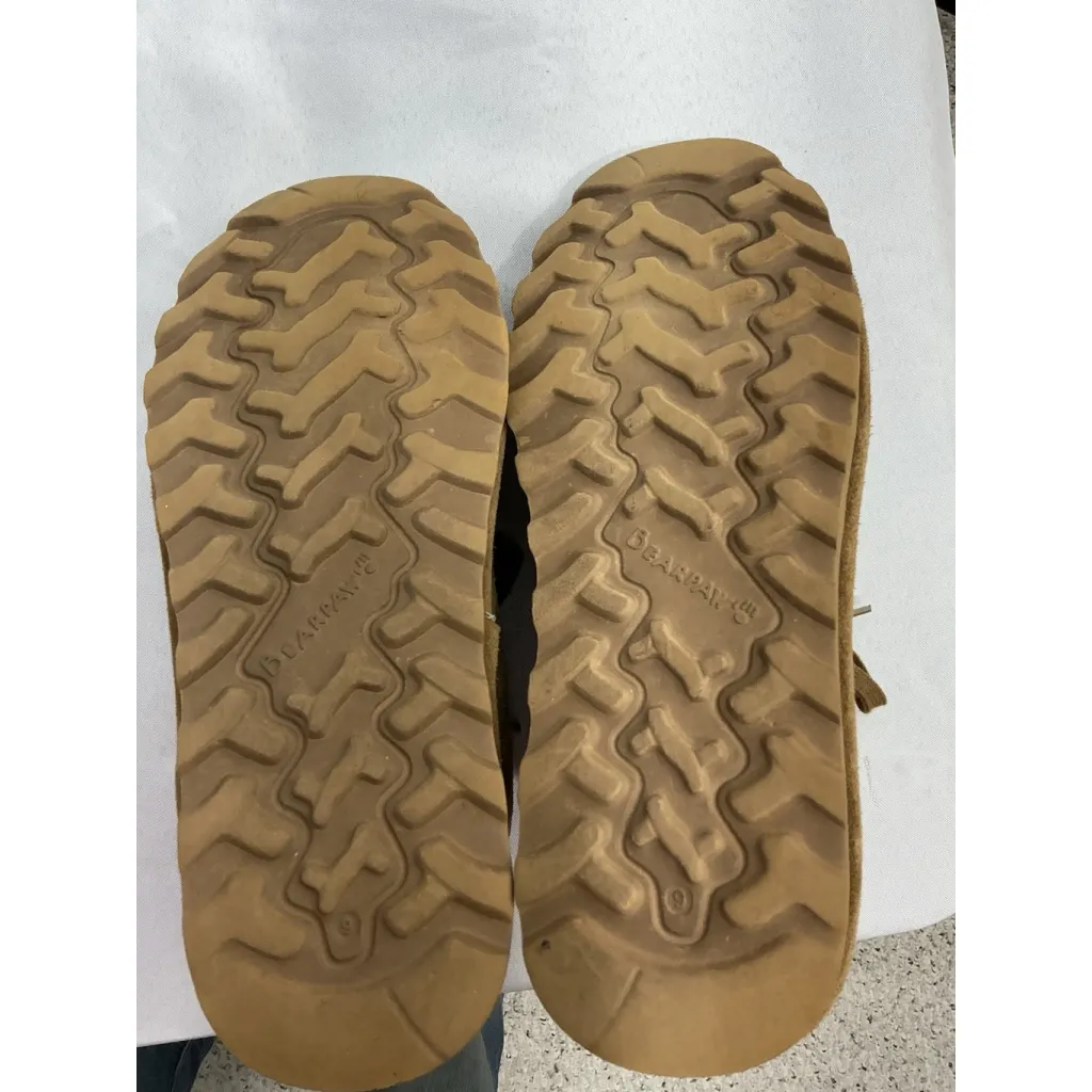 Womans Bearpaw Comfort Shoes 9 Camel Lined Lace Up - Image 8