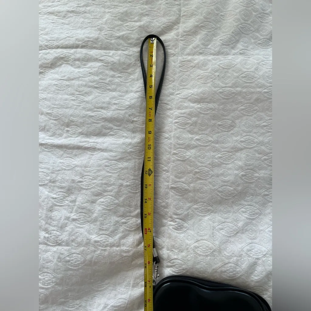 Faux leather small bag Black - Image 4