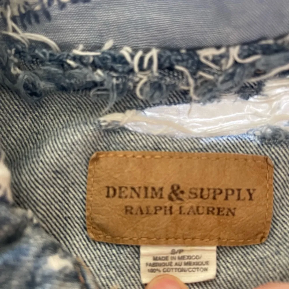 RALPH LAUREN DENIM & SUPPLY DISTRESSED DENIM JACKET PS Blue Size undefined - Image 7
