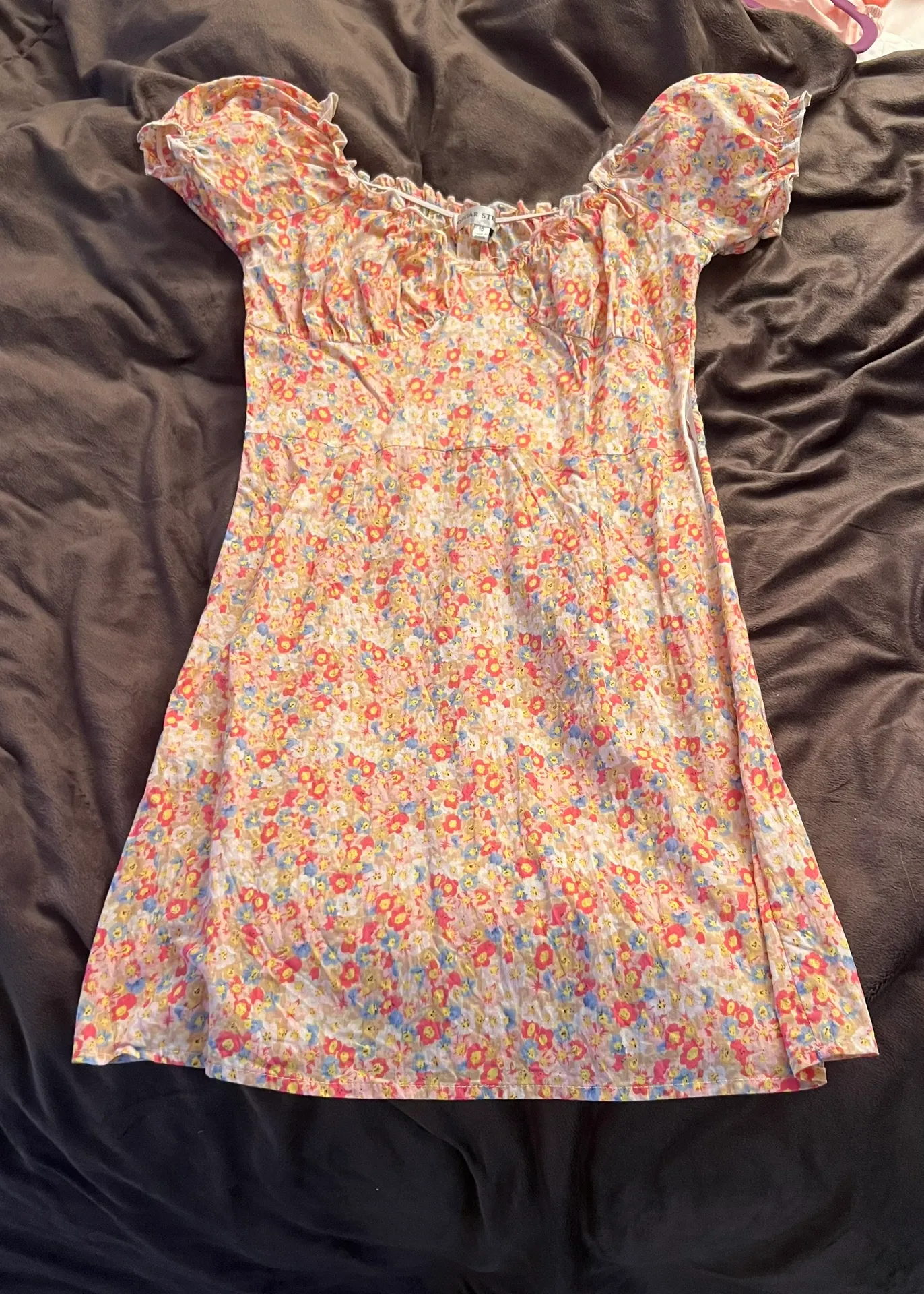 Meadows Dress In Pink Floral Mini - Image 3