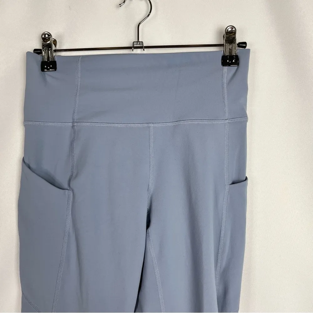 Fabletics Blue Oasis PureLuxe High Waisted Twist 7/8 Athletic Leggings XS - Image 7