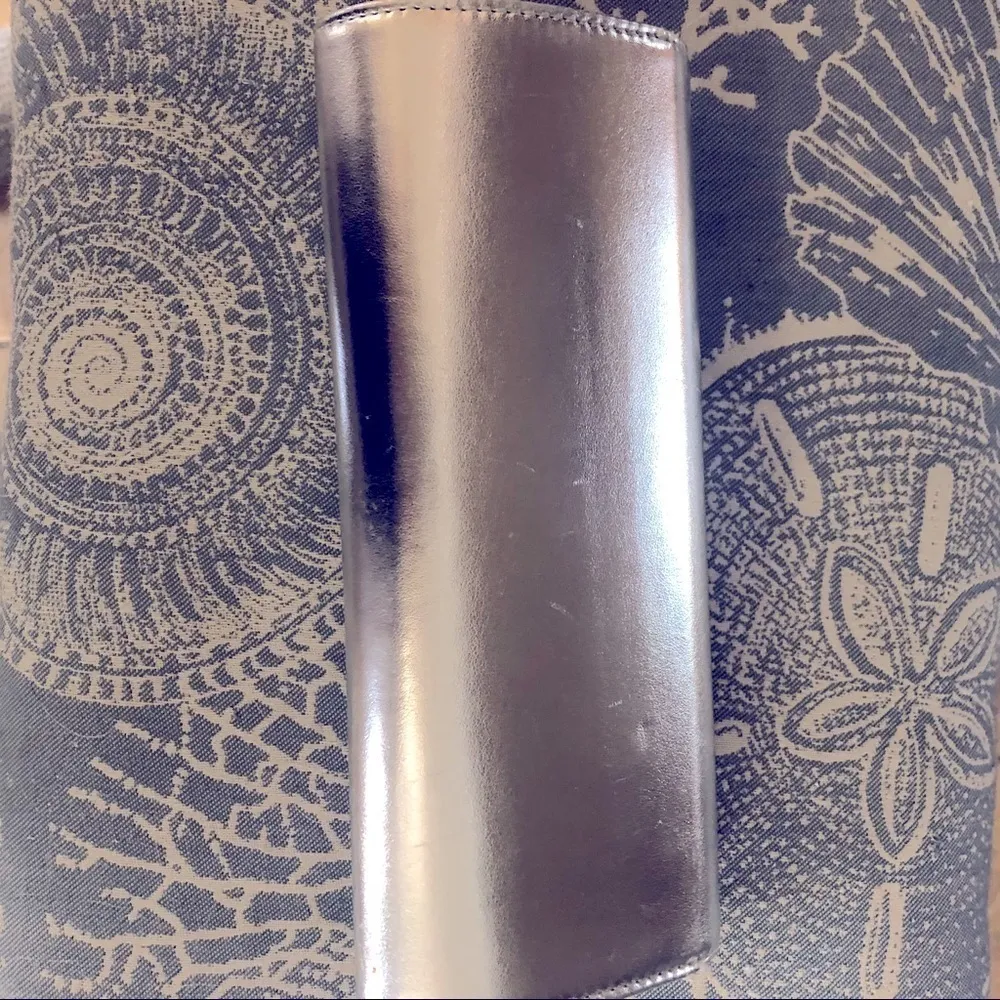 VINTAGE Silver clutch bag Tiffany blue lining - Image 2