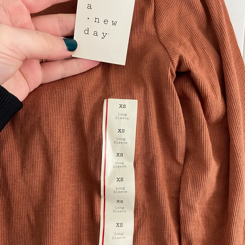 NEW/NWOT‎ Ralph Lauren A New Day women’s tshirt simple ribbed stretch bundle XS - Image 6