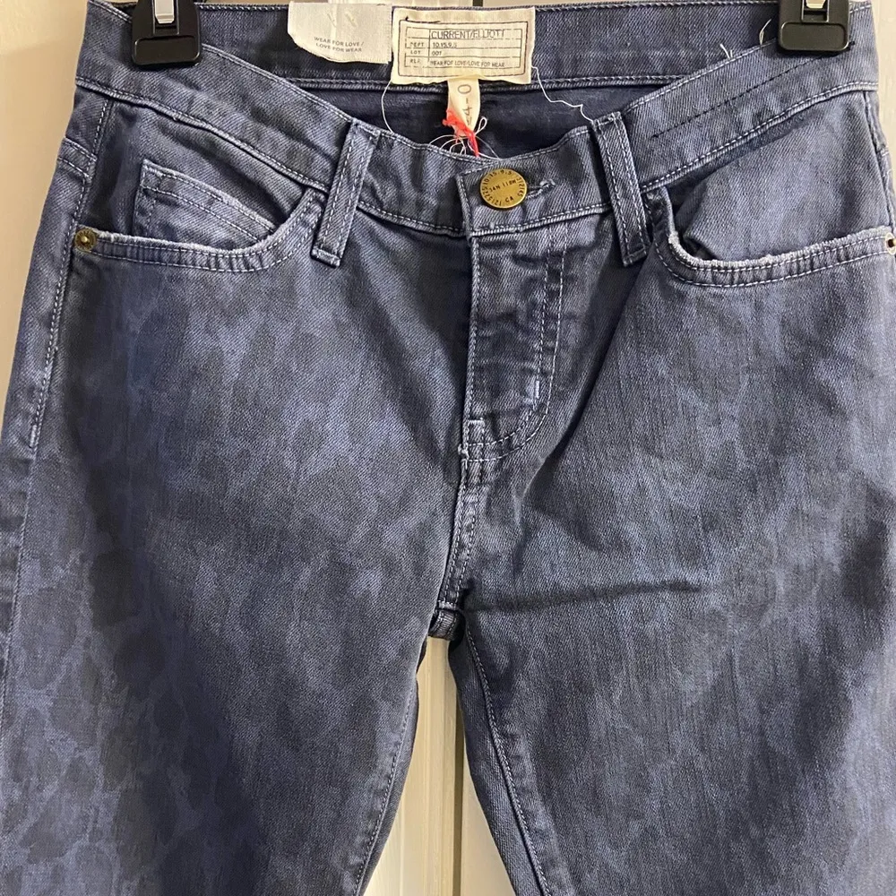 Current Elliott the stiletto grey leopard print skinny jeans Sz 24‎ Women NWT - Image 5