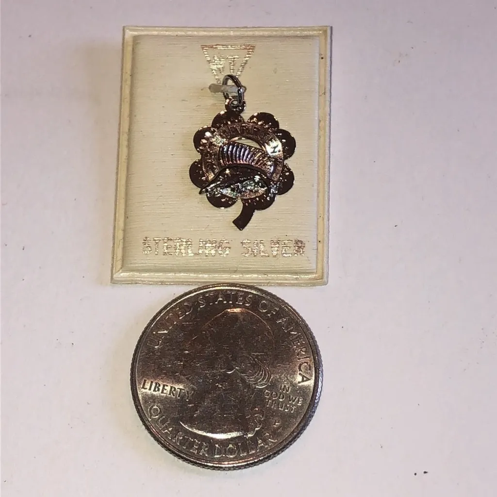 Crea Sterling Silver St. Marten Marlin Vintage Charm - Image 5
