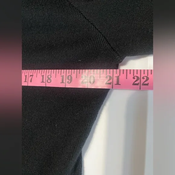 Fontana black and white long‎ sweater button down Size L - Image 9