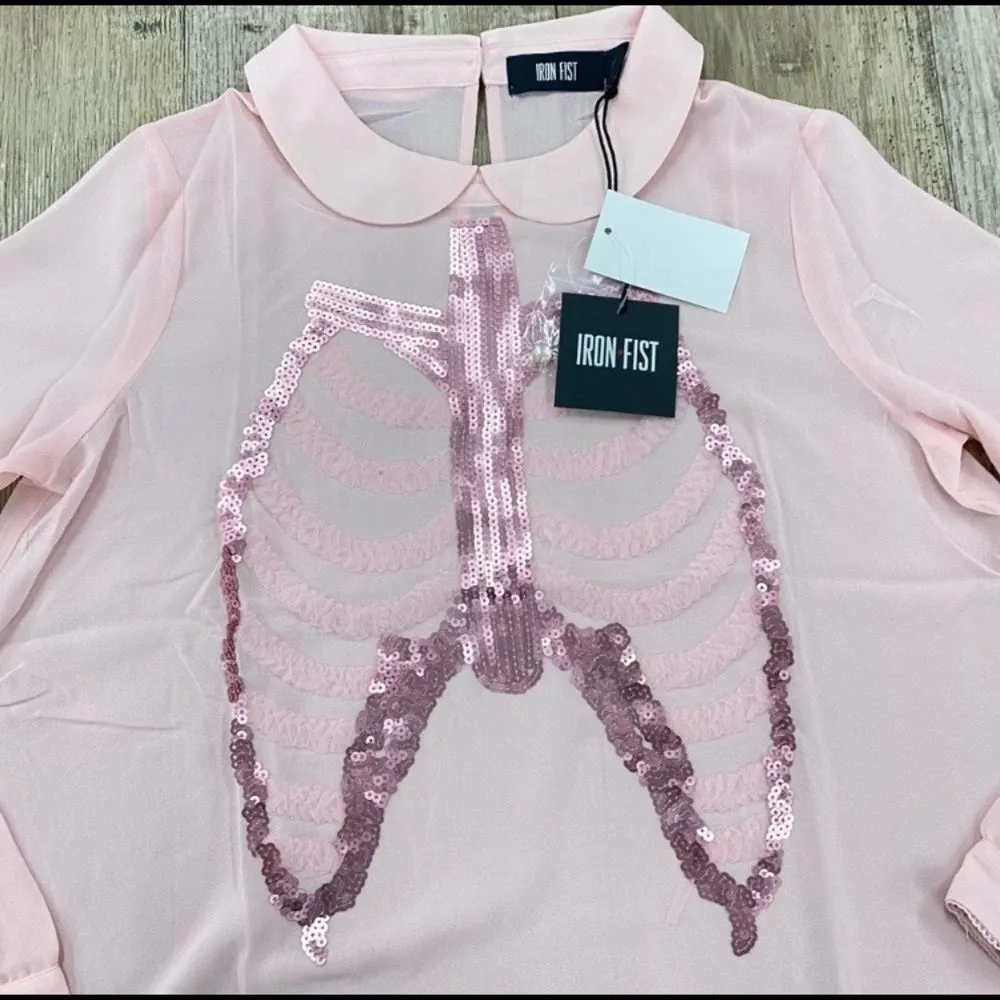 Iron Fist Dead Mermaid Walking Pink Dress Sz M - Image 2